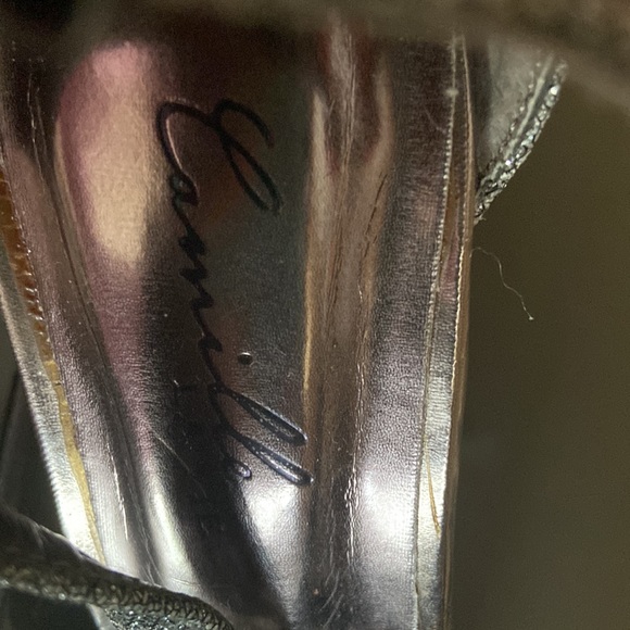 Fancy high heels silver Camille La Vie, size 6.5. - Picture 5 of 5